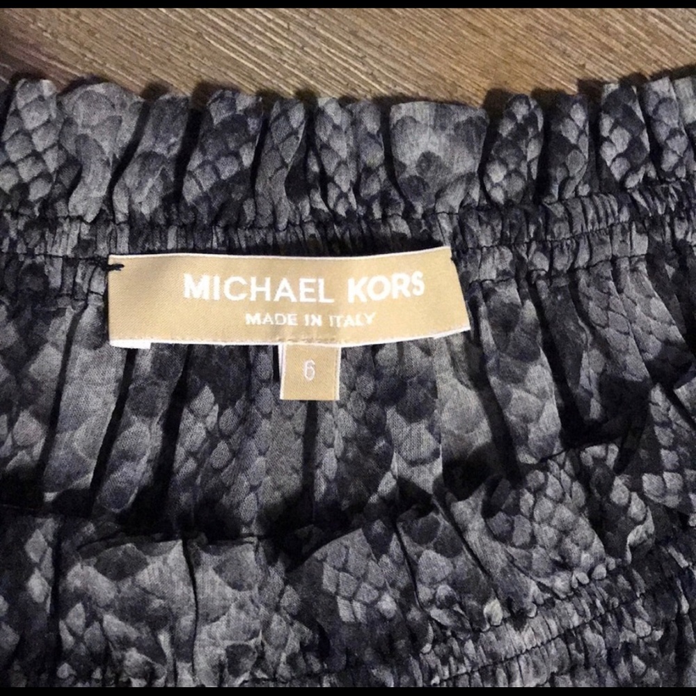 Michael Kors Silk Python Print Blouse - image 2